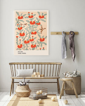 Japanese Textile Botanical Art Print, 2 of 3