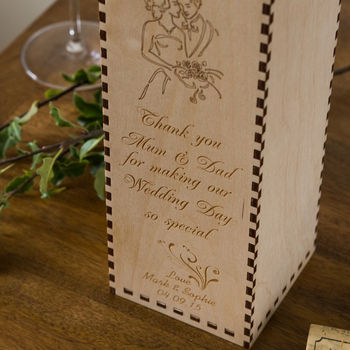 Personalised Wedding Bottle Gift Box, 4 of 4