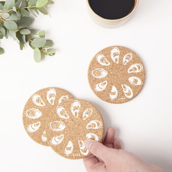 Cork Placemats And Coasters | Oyster, 5 of 6