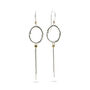 Handmade Sterling Silver Tassel Earrings, thumbnail 3 of 5