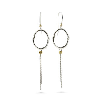 Handmade Sterling Silver Tassel Earrings, 3 of 5