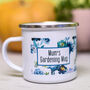 Personalised Mum's Enamel Gardening Mug, thumbnail 4 of 9