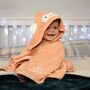 Personalised Cuddlemonkey Bamboo Soft Hooded Towel, thumbnail 1 of 9