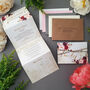 Wild Floral Wedding Invitations, thumbnail 4 of 5