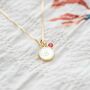 Mother Of Pearl Initial Personalised Necklace, thumbnail 2 of 12