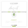 August Peridot Birthstone Charm Bracelet Gift, thumbnail 3 of 5