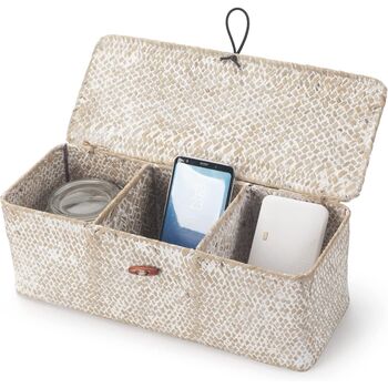 Small Woven Seagrass Storage Organiser Basket, 5 of 11