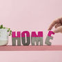 Bright Pink Home Concrete Letter Set, thumbnail 1 of 4