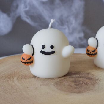 Trick Or Treat Halloween Ghosty Candle, 5 of 6