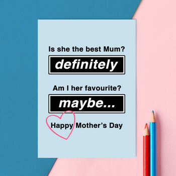 Funny Oasis Mother's Day Card, 2 of 3