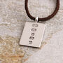 Mens Silver Tag Necklace With Hallmark Feature, thumbnail 1 of 4