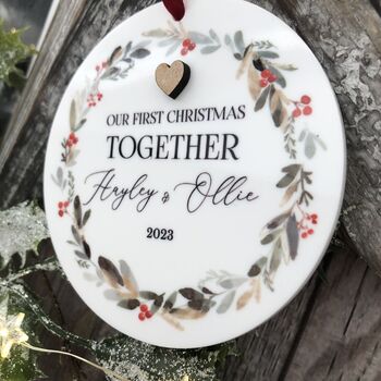 Personalised First Christmas Married, 4 of 5