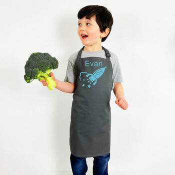 Personalised Kids Apron: Custom Name And Graphic Print, 3 of 12