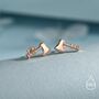 Sterling Silver Viking Axe Stud Earrings, thumbnail 5 of 11
