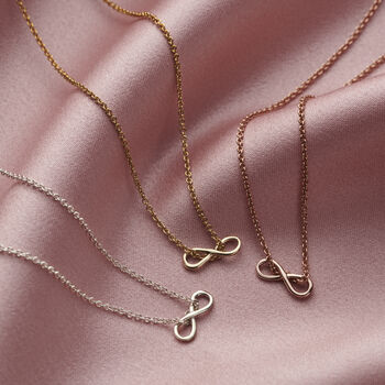 9ct Gold Infinity Necklace, 2 of 10