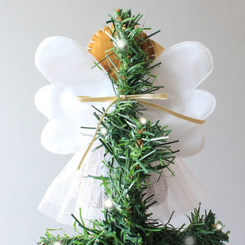 Gingerbread Angel Christmas Tree Topper, 4 of 5