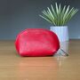 Leather Coin Purse In Red, thumbnail 1 of 2