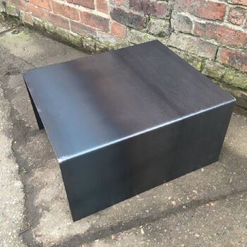 Industrial All Steel Cube Coffee Side Table 208, 2 of 4