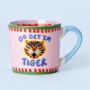 Go Get 'Em Tiger Hand Painted Mug, thumbnail 2 of 3