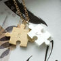 Personalised Never Be Apart Jigsaw Necklace, thumbnail 3 of 7