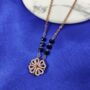 Mangalsutra Heart Magnet Foldable Zircon Necklace, thumbnail 7 of 12