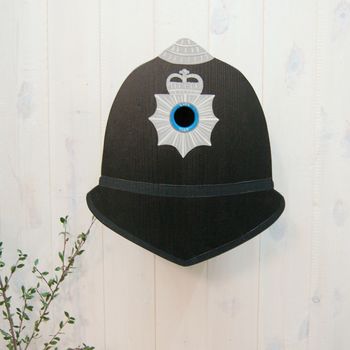 Personalised Police Helmet Bird Box, 5 of 10
