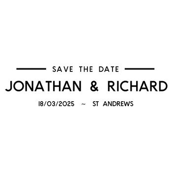 Save The Date Rubber Stamp – Simple, 3 of 9