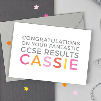 Personalised Amazing A Level Results Card, 3 of 3