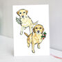 Yellow Labradors Christmas Card, thumbnail 3 of 7