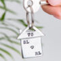 Personalised New Home Housewarming Gift Pewter Keyring, thumbnail 2 of 12