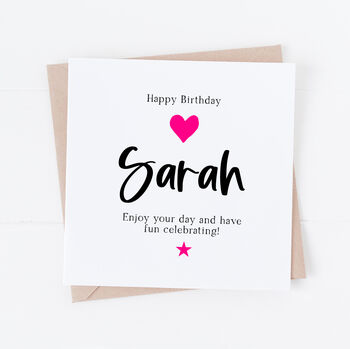 Personalised Friend Birthday Card For Her, 2 of 4