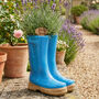 Personalised Blue Wellington Boots Planter, thumbnail 1 of 10