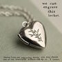 Tiny Silver Personalized Heart Locket, thumbnail 12 of 12