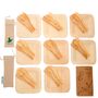 Bamboo Cutlery Set With Bamboo Plates And Pouches, thumbnail 2 of 12