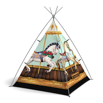 Hold Your Horses Personalised Carousel Play Teepee, 5 of 6