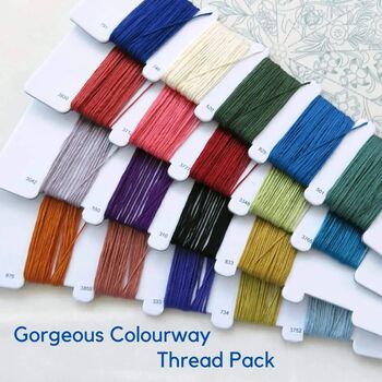 A Year Inspired By William Morris Hand Embroidery Kit, 6 of 7