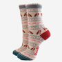 Women's Bamboo Socks Gift Box Festive Robins, thumbnail 4 of 4