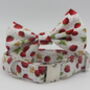 White Strawberry Dog Bow Tie, thumbnail 10 of 10