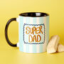 Super Dad Striped Design Mug, thumbnail 1 of 7