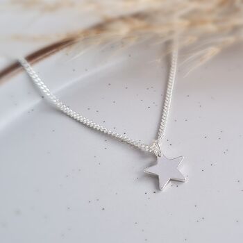 Sterling Silver Star Necklace, 3 of 6