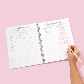 Beige A4 Weekly And Monthly Meal Planner Book, 4 of 12