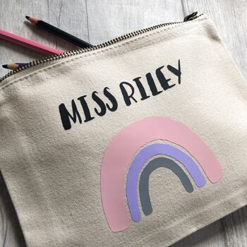 Personalised Rainbow Make Up/ Pencil Case Pouch, 5 of 6