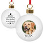 Personalised Pet Memorial Photo Upload Bauble, thumbnail 2 of 4