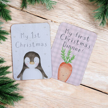 Personalised My First Christmas Penguin Baby Gift Set, 6 of 6