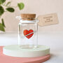 Miniature Heart And Arrow Valentines Message Bottle, thumbnail 1 of 3