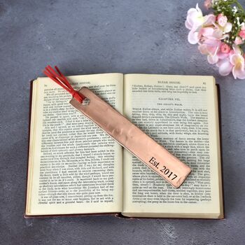 9th Anniversary Copper Bookmark. Available In A Choice Of Designs, 5 of 11