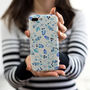 Blue Florals Phone Case, thumbnail 1 of 3