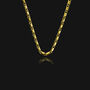 Flat Chain Necklace 18k Double Gold Plated, thumbnail 1 of 6