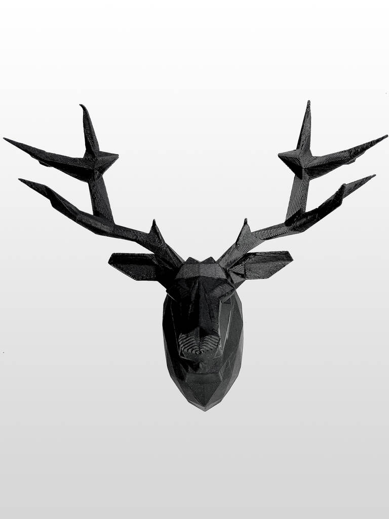 Eco 3D Printed Geometric Stag Head By Laboratory of Things