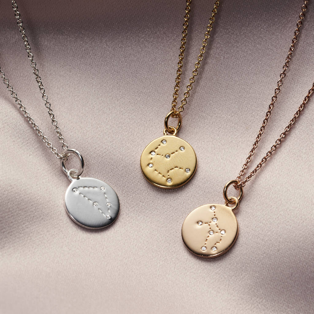 Personalised Zodiac Necklace By Posh Totty Designs